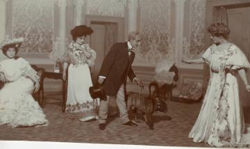 A Scene from "Glittering Gloria"