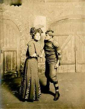 A Scene From "The College Widow"