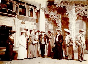 A Scene From "The College Widow"